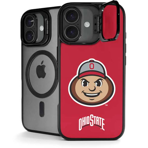 Ohio State University OSUBuckeyes Light Grey iPhone 17 Kickstand Case