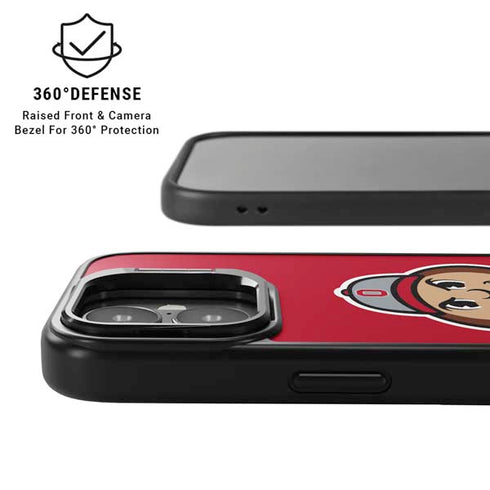 Ohio State University OSUBuckeyes Light Grey iPhone 17 Kickstand Case