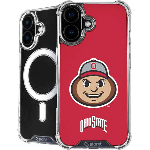 Ohio State University OSUBuckeyes Light Grey iPhone 17 MagSafe Case