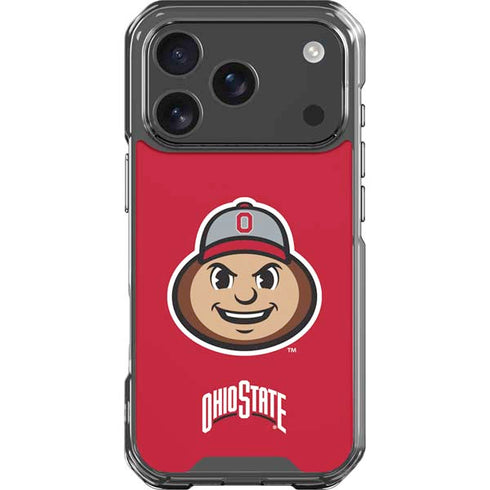Ohio State University OSUBuckeyes Light Grey iPhone 17 Pro Clear Case