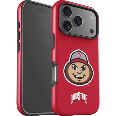 Ohio State University OSUBuckeyes Light Grey iPhone 17 Pro Impact Case
