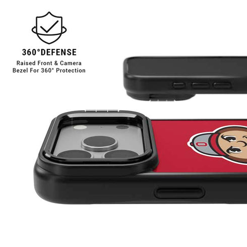 Ohio State University OSUBuckeyes Light Grey iPhone 17 Pro Kickstand Case