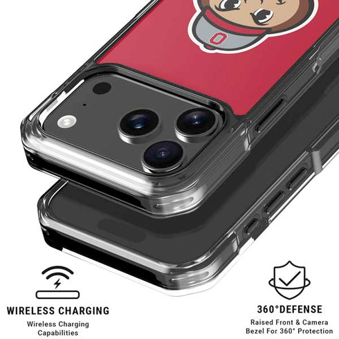 Ohio State University OSUBuckeyes Light Grey iPhone 17 Pro MagSafe Case