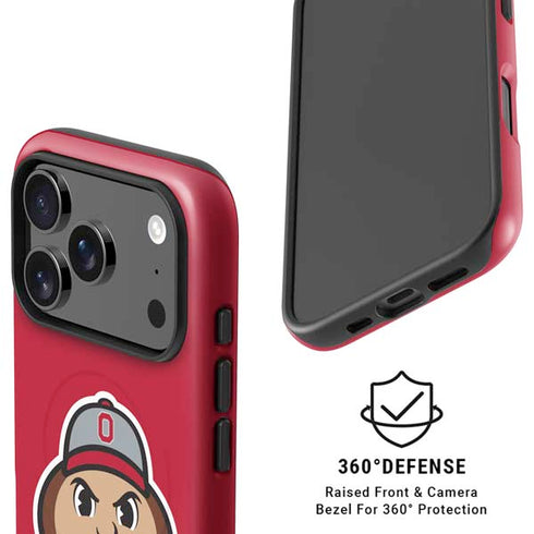 Ohio State University OSUBuckeyes Light Grey iPhone 17 Pro Magsafe Impact Case