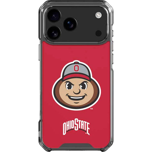 Ohio State University OSUBuckeyes Light Grey iPhone 17 Pro Max Clear Case