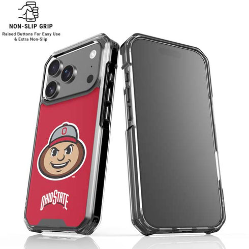 Ohio State University OSUBuckeyes Light Grey iPhone 17 Pro Max Clear Case
