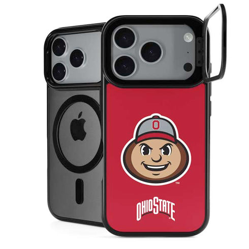 Ohio State University OSUBuckeyes Light Grey iPhone 18 Pro Kickstand Case