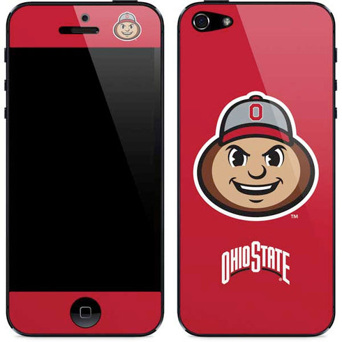 Ohio State University OSUBuckeyes Light Grey iPhone 5/5s/5SE Skin