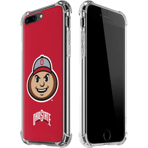 Ohio State University OSUBuckeyes Light Grey iPhone 7/8 Plus Clear Case