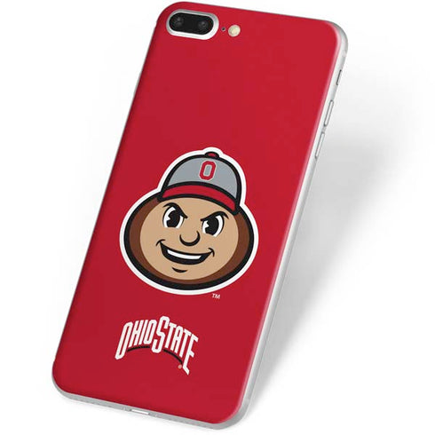 Ohio State University OSUBuckeyes Light Grey iPhone 8 Plus Skin