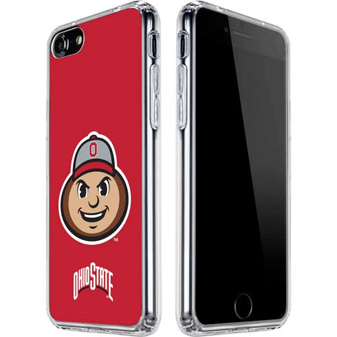Ohio State University OSUBuckeyes Light Grey iPhone SE (2nd & 3rd Gen) Clear Case