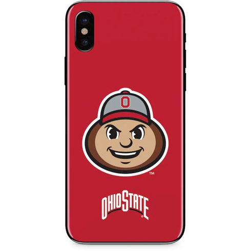Ohio State University OSUBuckeyes Light Grey iPhone X Skin