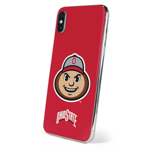 Ohio State University OSUBuckeyes Light Grey iPhone X Skin
