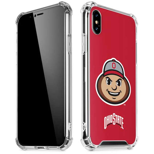 Ohio State University OSUBuckeyes Light Grey iPhone X/XS Clear Case