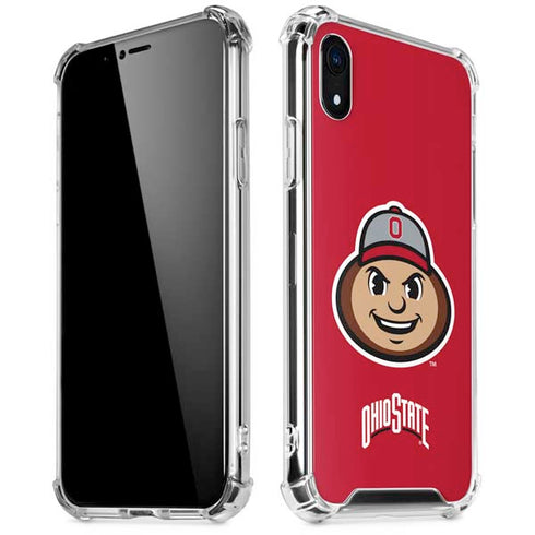 Ohio State University OSUBuckeyes Light Grey iPhone XR Clear Case