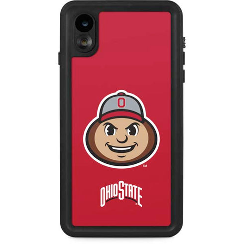Ohio State University OSUBuckeyes Light Grey iPhone XR Waterproof Case