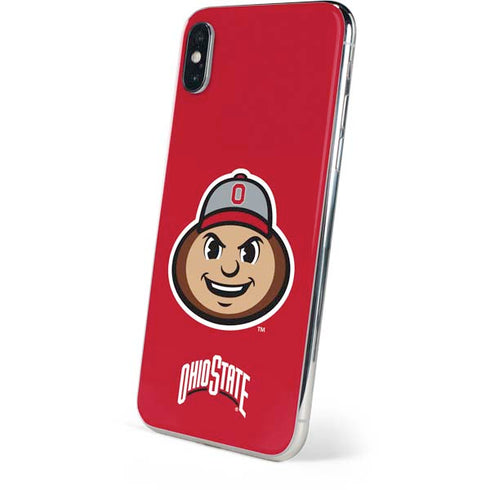 Ohio State University OSUBuckeyes Light Grey iPhone XS Skin