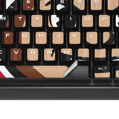 Ohio State University OSUBuckeyes Light Grey K95 RGB PLATINUM Mechanical Gaming Keyboard Skin