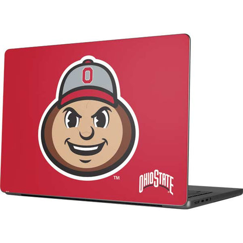Ohio State University OSUBuckeyes Light Grey MacBook Pro 14in (2021-24) Skin
