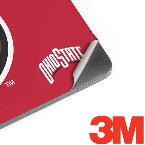 Ohio State University OSUBuckeyes Light Grey Apple MacBook Pro 15-inch Skin