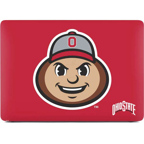 Ohio State University OSUBuckeyes Light Grey Apple MacBook Pro 16-inch Skin