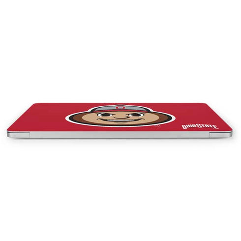Ohio State University OSUBuckeyes Light Grey Apple MacBook Pro 16-inch Skin