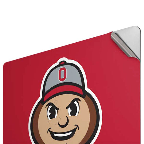 Ohio State University OSUBuckeyes Light Grey Apple MacBook Pro 16-inch Skin