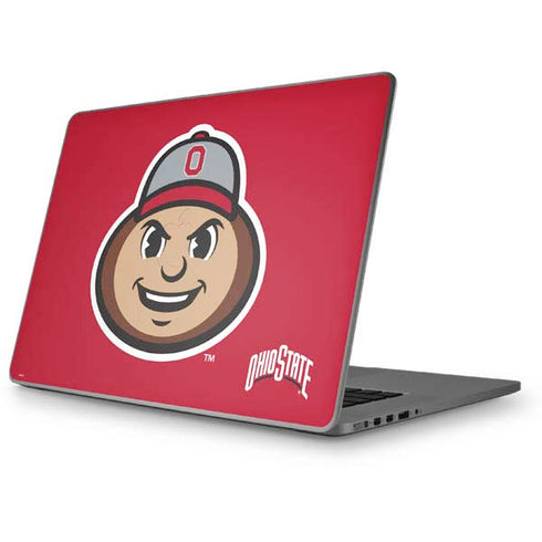 Ohio State University OSUBuckeyes Light Grey Apple MacBook Pro 17-inch Skin