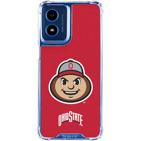 Ohio State University OSUBuckeyes Light Grey Moto G 5G (2024) Clear Case