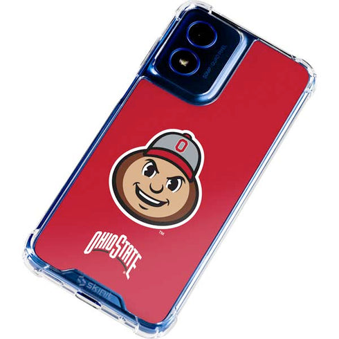 Ohio State University OSUBuckeyes Light Grey Moto G 5G (2024) Clear Case