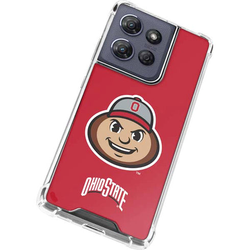 Ohio State University OSUBuckeyes Light Grey Moto G Play 5G (2025) Clear Case