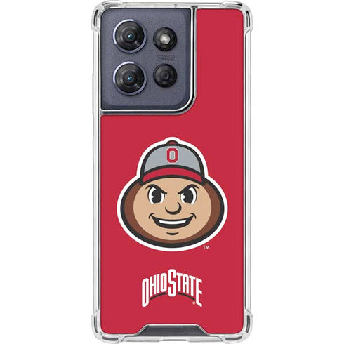 Ohio State University OSUBuckeyes Light Grey Moto G Power 5G (2025) Clear Case