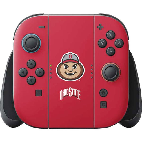 Ohio State University OSUBuckeyes Light Grey Nintendo Skins