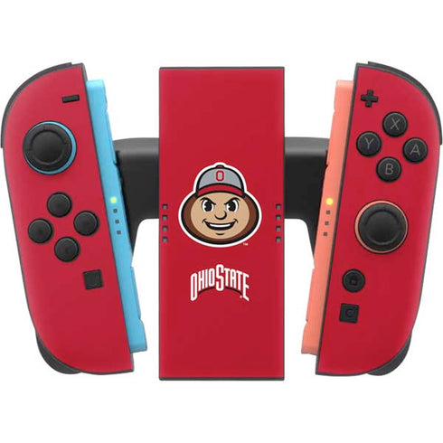 Ohio State University OSUBuckeyes Light Grey Nintendo Switch 2 (2025) Joy-Con Controller Skin