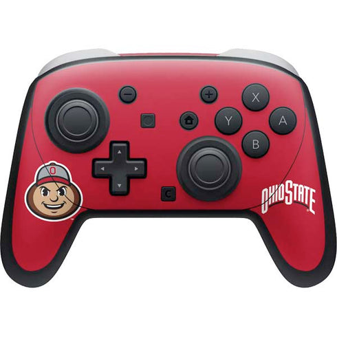 Ohio State University OSUBuckeyes Light Grey Nintendo Skins