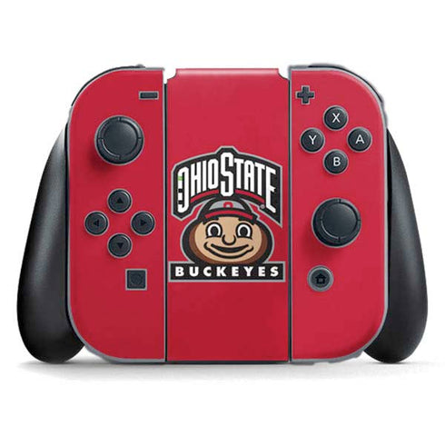 Ohio State University OSUBuckeyes Light Grey Nintendo Skins