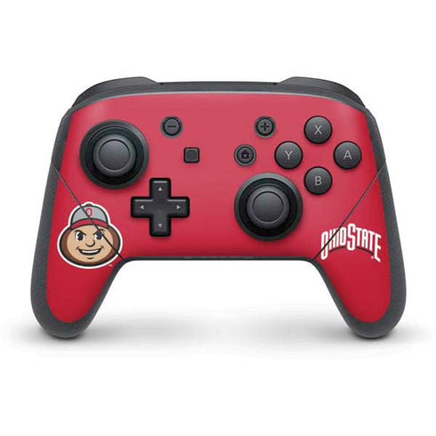 Ohio State University OSUBuckeyes Light Grey Nintendo Skins