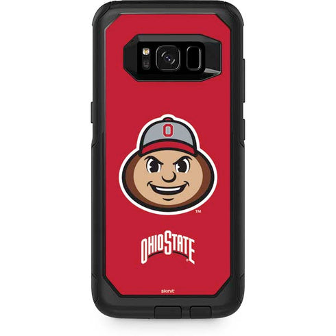 Ohio State University OSUBuckeyes Light Grey Otterbox Commuter Galaxy Skin
