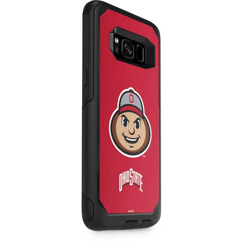 Ohio State University OSUBuckeyes Light Grey Otterbox Commuter Galaxy Skin