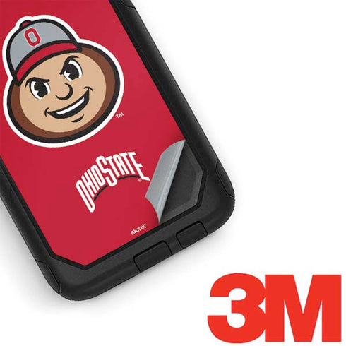 Ohio State University OSUBuckeyes Light Grey Otterbox Commuter Galaxy Skin