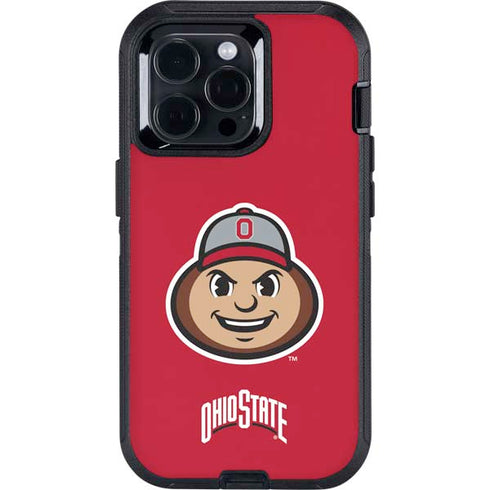 Ohio State University OSUBuckeyes Light Grey Otterbox Defender iPhone Skin