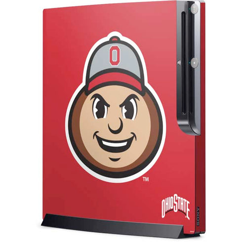 Ohio State University OSUBuckeyes Light Grey Playstation 3 & PS3 Slim Skin