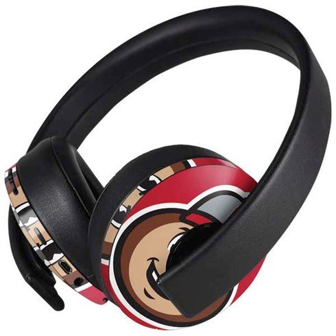 Ohio State University OSUBuckeyes Light Grey PlayStation 4 Gold Wireless Headset Skin