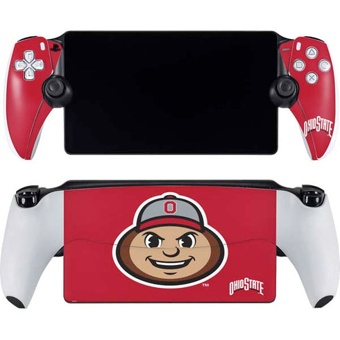 Ohio State University OSUBuckeyes Light Grey PlayStation Portal Remote Player Skin