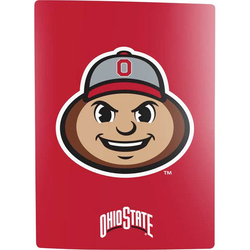 Ohio State University OSUBuckeyes Light Grey PS5 Digital Edition Bundle Skin