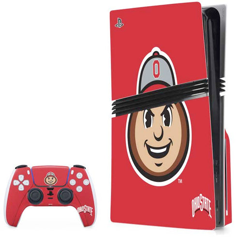 Ohio State University OSUBuckeyes Light Grey PlayStation PS5 Skins