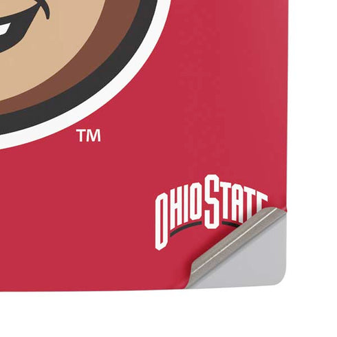 Ohio State University OSUBuckeyes Light Grey PS5 Pro Disk Console Skin