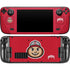 Ohio State University OSUBuckeyes Light Grey Steam Deck Handheld Gaming Computer Skin