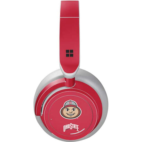 Ohio State University OSUBuckeyes Light Grey Surface Headphones Skin