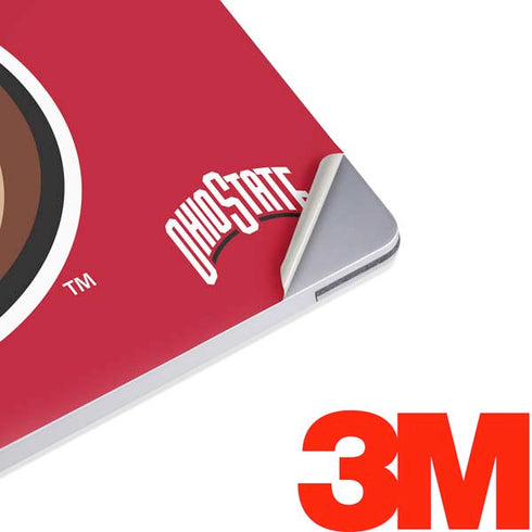 Ohio State University OSUBuckeyes Light Grey Surface Laptop 3 13.5in Skin